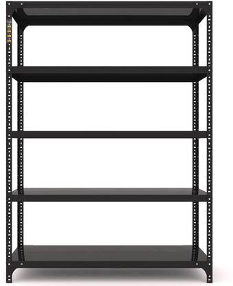 FIDVI FERRO Sturdy Steel Luggage Rack Foldable (12x35x48)inches 5 Shelf Portable Heavy Duty Luggage Rack