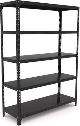 FIDVI FERRO Sturdy Steel Luggage Rack Foldable(09x35x48)inches 5 Shelf Portable Heavy Duty Luggage Rack