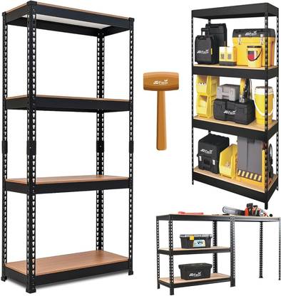 JD FRESH Steel Shelf-4 Tier Luggage Rack