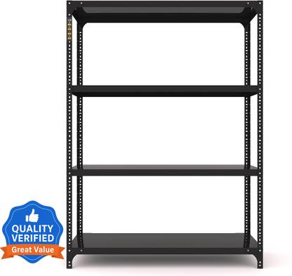 FIDVI FERRO FIDVI Multipurpose Slotted Angle 12X35X48 INCH 4 SELF LITE Easy To Assemble Rack Side Fitting