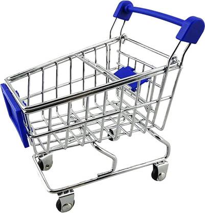 KRYTONE Mini Shopping Cart Supermarket Handcart Shopping Utility Cart Mode Luggage Trolley
