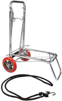 SKYZONE Portable Luggage Hand Cart Trolley Heavy Duty Stainless Steel Luggage Trolley
