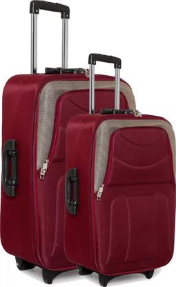 TheVC TVC-MAROON-BROWN Luggage Trolley