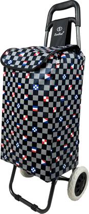 EverBest Shopping Trolley Bag (Black Chess) Luggage Trolley