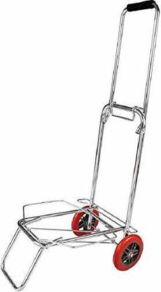 Thrivanta Portable Luggage Hand Cart Trolley Heavy Duty Stainless Steel Luggage Trolley (Foldable) Luggage Trolley