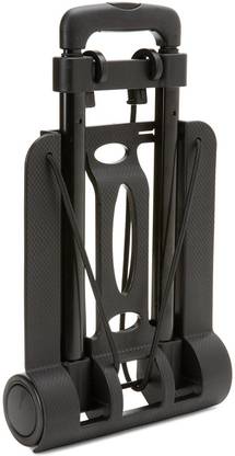 Lariox Creative Folding Collapsible Design Lightweight Compact Durable Luggage Shopping Trolley Metal Hand Cart with Wheels for Easy Carrying Traveling Transport Luggage Trolley