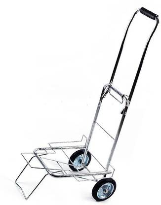 SKYZONE Folding 2 Wheels Travel Luggage Cart Luggage Trolley