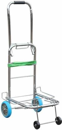 SKYZONE 4 Wheel Portable Folding Small Cart Luggage Cart Trolley Luggage Trolley