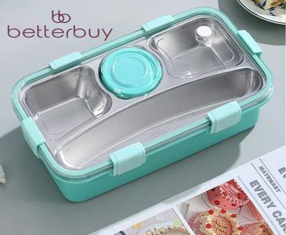 Better Buy Sleek 100% Leak-proof with Removable Bowl 4 Containers Lunch Box