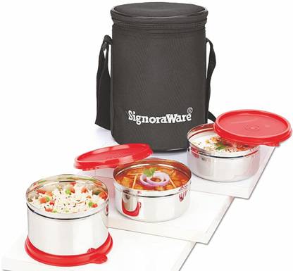 Signoraware 3502 3 Containers Lunch Box