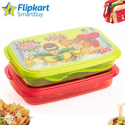 Flipkart SmartBuy Snack Box For Kid 4 Containers Lunch Box