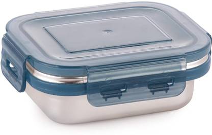 ATTRO Steelox Rectangle 2 Containers Lunch Box