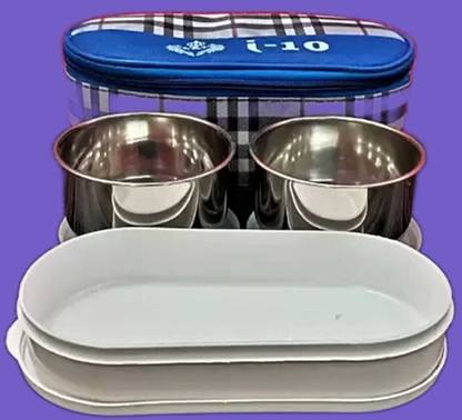 CGC Lunch Box White-108 3 Containers Lunch Box