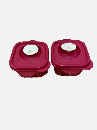 TUPPERWARE Crystal 2 Containers Plastic Office Lunch Box