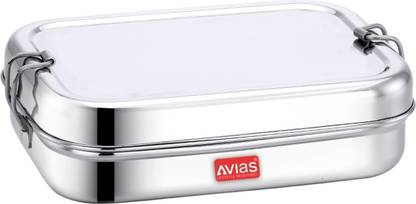 AVIAS Stainless Steel Lunch Box 2 Containers Lunch Box