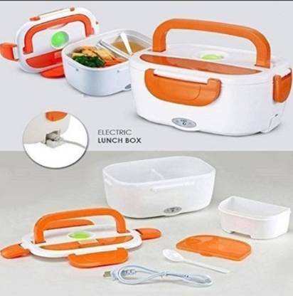 GTNL Lunch box electric Professor 1.5 l 3 Compartments (Conduction Heat Lunch Box) 3 Containers Lunch Box