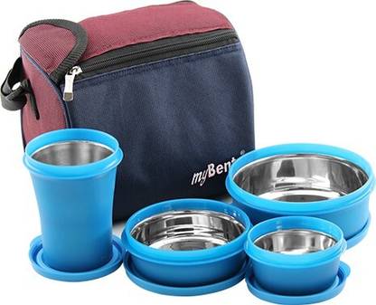 myBento S Lunch - 1180ml Bag Set (480ml, 300ml, 260ml, 140ml) 4 Containers Lunch Box