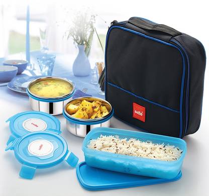 cello MF Perfect (Blue) 3 Containers Lunch Box