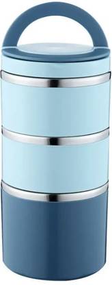 IXAAQ Insulated Lunch Box Food Container Stackable 3 Layers Thermal Box Leakproof 3 Containers Lunch Box