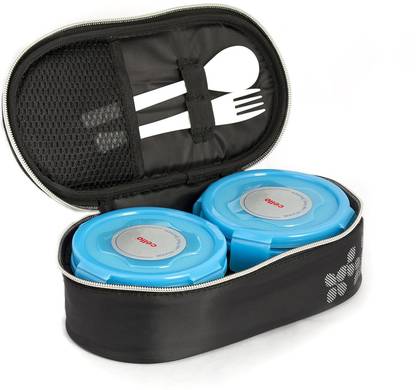 cello MF Steel click 2 Containers Lunch Box
