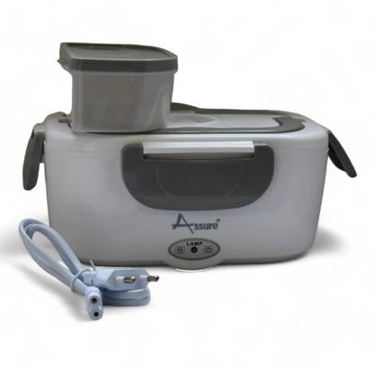 ASSURE Electric Heated Lunch Box, Portable Food Heating Electric Tiffin for Hot Meal 1 Containers Lunch Box