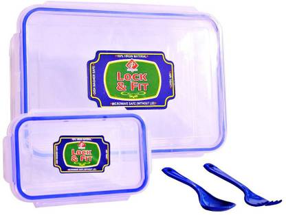 The Ansar Enterprises Premium Quality Leakproof Lunch Box (500ml+125ml) Containers with Lunch Box 2 Containers Lunch Box