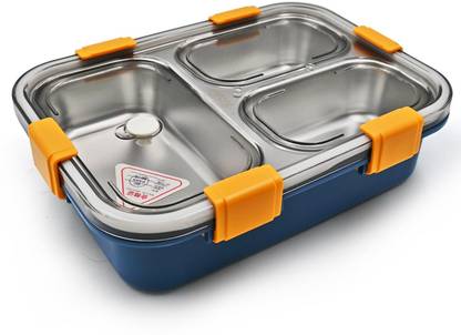 Pretty Pearl Box: 3-Compartment Thermal Lunchbox for Kids & Adults 3 Containers Lunch Box