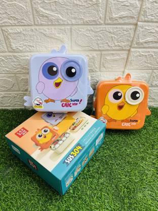 Paaroots Pack of 1 Super Owl Lunch Box for Kids 6 Containers Lunch Box