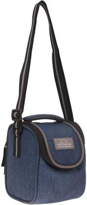 LOCK & LOCK Round Lunch Bag with Airtight Glass Food Containers, (380 ml x 2 + 1 Lunch Bag) 1 Containers Lunch Box