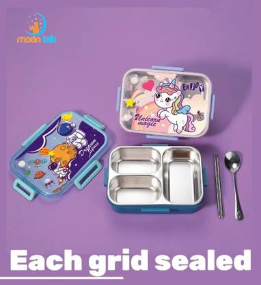 Luvvy Tuffy 3 grid lunchbox unicorn 3 Containers Lunch Box