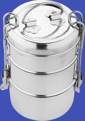 AEROBIX STEEL 3 TIFFIN 138 3 Containers Lunch Box