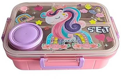 Trending Needs Unicorn Lunch Box // Unicorn Stainless Steel Insulated 3 Grid Lunch Box 1 Containers Lunch Box