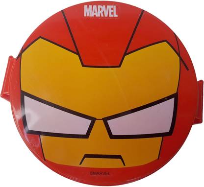 ANMOL'S SMILEY ski_iron_man_face 2 Containers Lunch Box