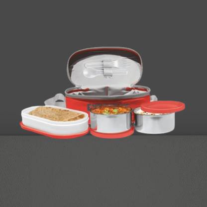 IDEAL PRIME SS2 LB_741 3 Containers Lunch Box