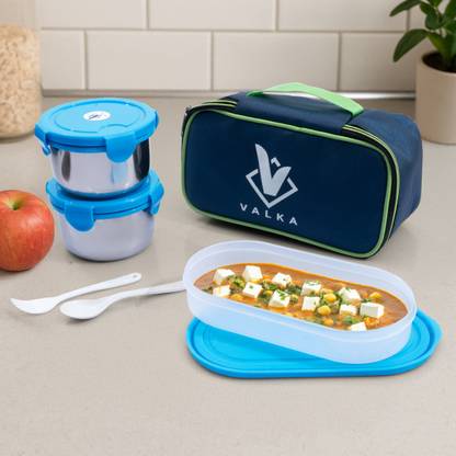 Valka SS Fresh 2+1 Lunchbox 3 Containers Lunch Box