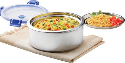 BOROSIL Stainless Steel Container with Leakproof Transparent Lid 1 Containers Lunch Box