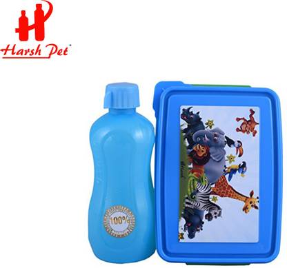 हर्षपेत ZooWithBlueFun 1 कंटेनर लंच बॉक्स