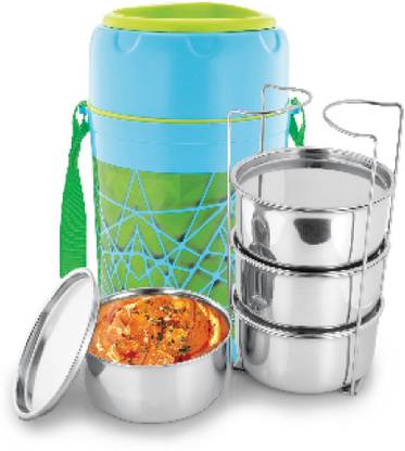 Trueware Trendy 4 thermoware Lunch Box with 4 Container 300 ML Each 4 Containers Lunch Box