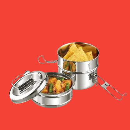 test LB23 3 Containers Stainless Steel Office Lunch Box