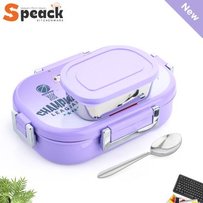SPEACK Lunch Box For School Children Girl 2 Containers Lunch Box