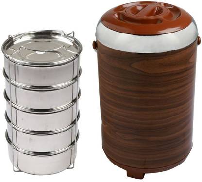 JAYPEE Jumbo Ultra Wood  5 Containers Lunch Box