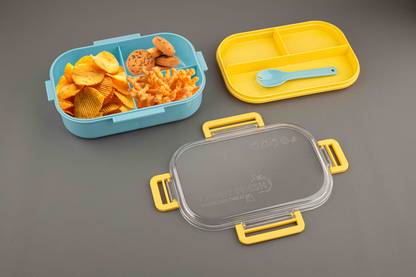 KWINTAS 3-in-1 Compartment Tiffin Box 1 Containers Lunch Box