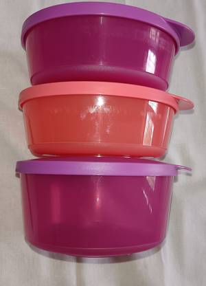 tuperwar Tupperware Click Blossom Bowl, 550ml 3 Containers Lunch Box