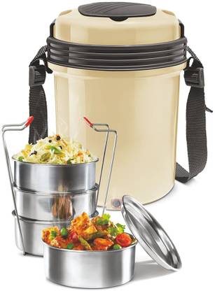 MILTON Electron-White 4 Containers Lunch Box