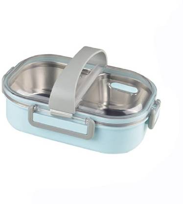 Srxes 304 Stainless Steel Lunch Box for School, Ideal for 8+ Year Teenagers 2 Containers Lunch Box