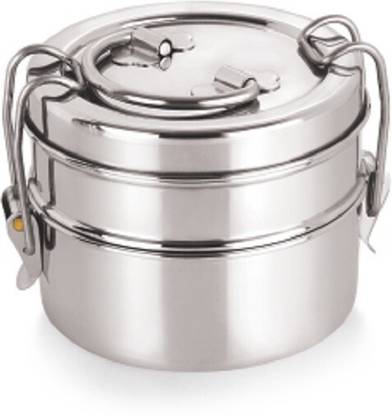 NEELAM Stainless steel Lunch box container with lid 7x2 2 Containers Lunch Box