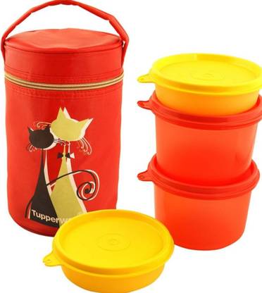 TUPPERWARE Lunch Box (4container,1Bag) 450+450+170+170mlEach 4 Containers Lunch Box
