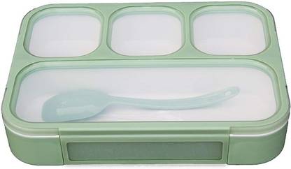 PW PENCILWALA Plastic 4 compartment Tiffin Box 4 container lunch box 4 Containers Lunch Box