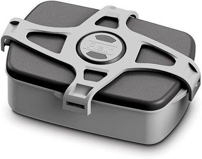 FLAIR Spinner Rectangle Black Colour 1 Containers Lunch Box