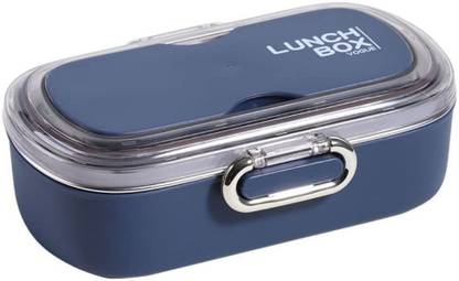 TRENDS ALERT 2 Compartment 900ML Lunch Boxes Reusable Freezer Safe 2 Containers Stainless Steel Office Lunch Box